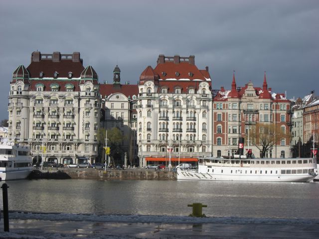 The waterfront in Stockholm in May 2012