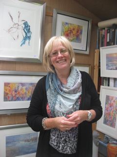 Rosemary Miller photographed in her studio (2012)