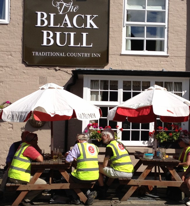 Rest point on a ZANE fundraising walk