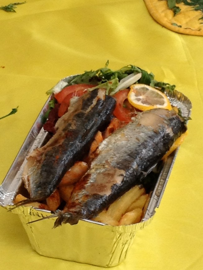 Fresh food from Camden Lock Market's West Yard in London