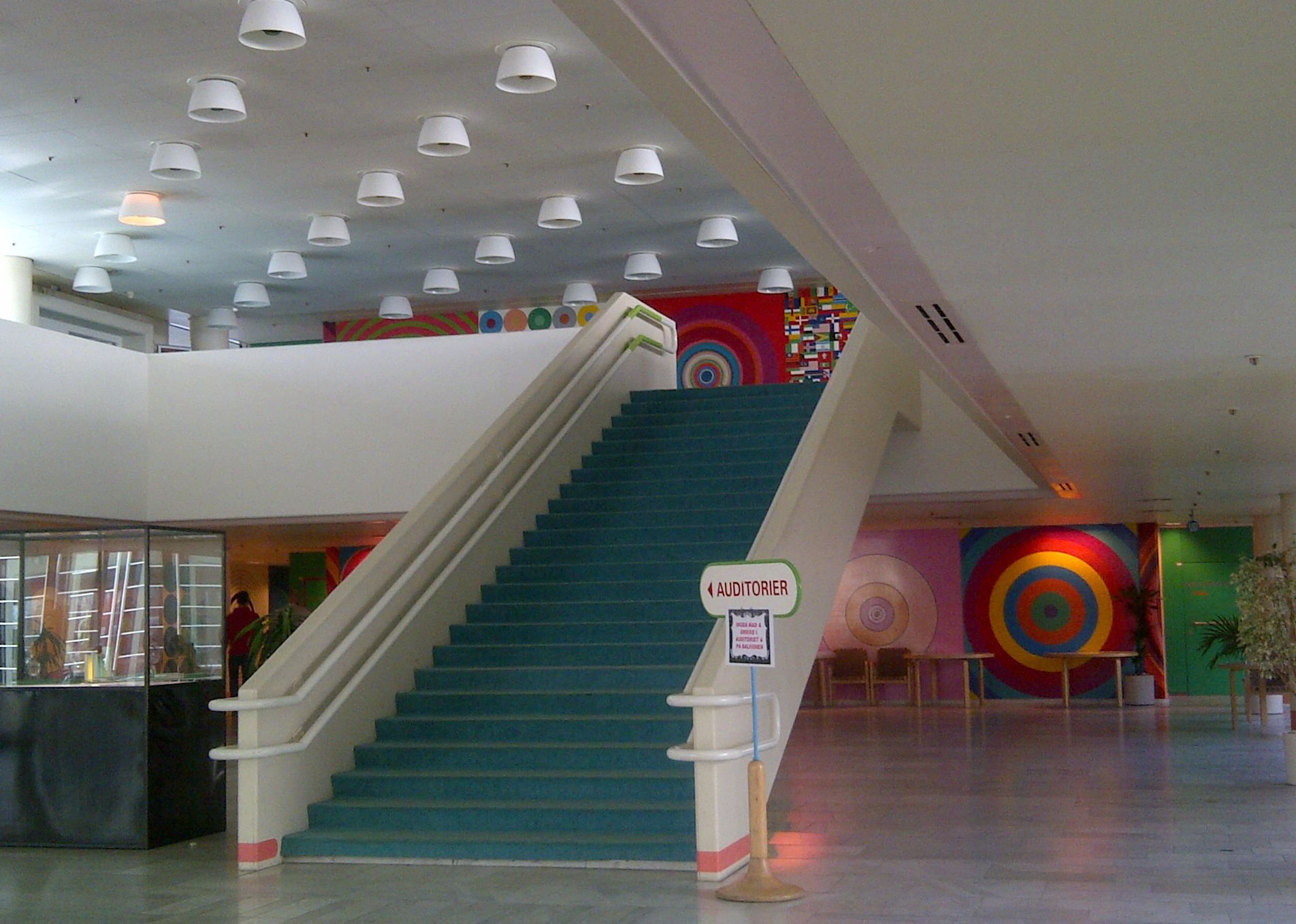 Part of the entrance foyer of Herlev Hospital in Denmark