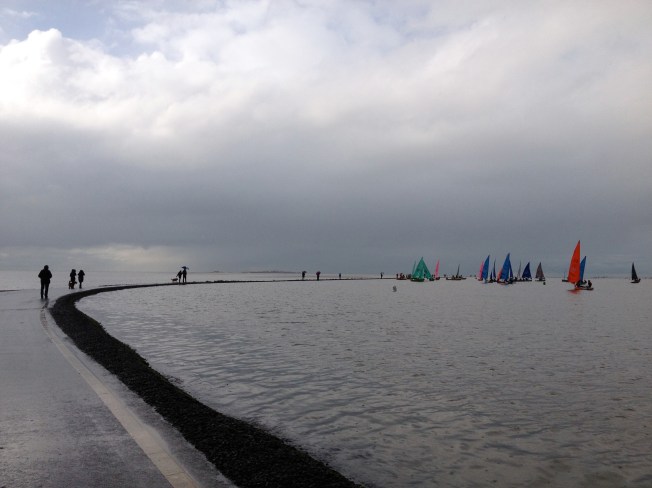 Team racing on the Marine Lake in West Kirby, England