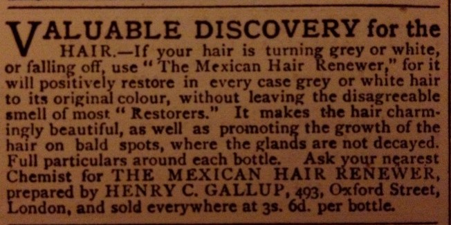 Advertisement from The Graphic of 29 March 1879