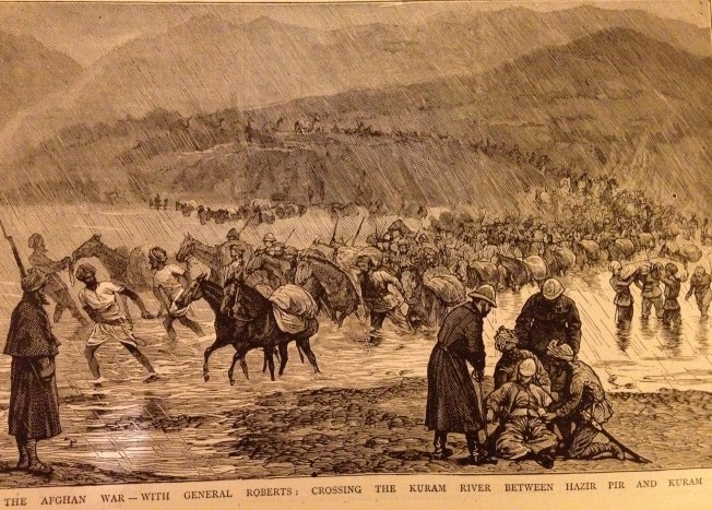 Afghanistan - General Roberts and troops (illustration from The Graphic 1879)