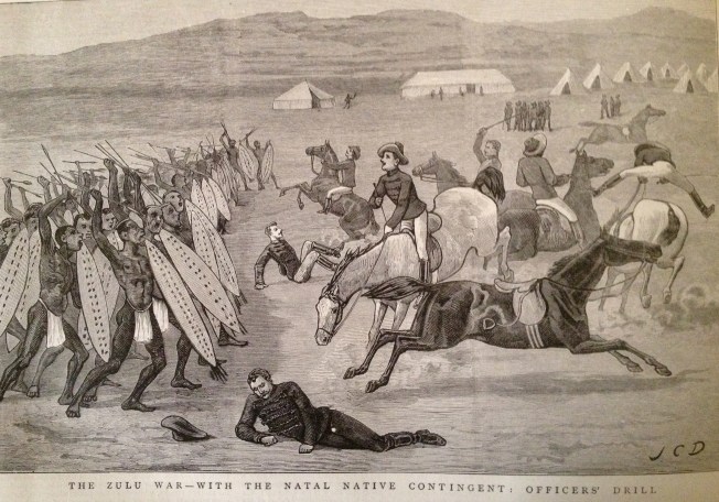 The Zulu War - with the Natal Native Contingent: Officers' Drill