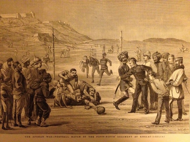 The first game of football in Afghanistan?