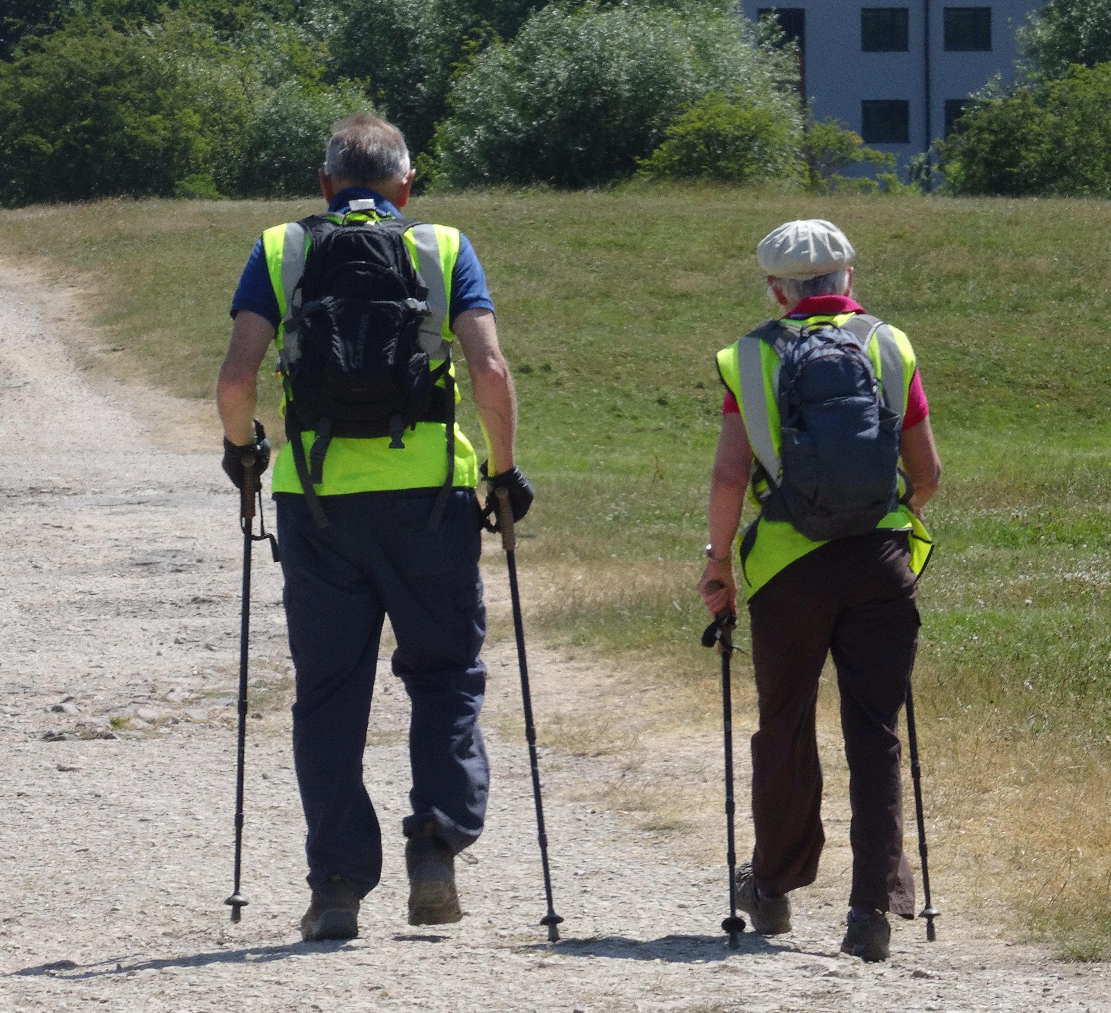 Tom and Jane Benyon (ZANE) on the final stretch of their 2013 walk into Oxford