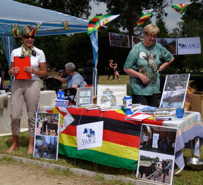 The VAWZ (UK) stall at the Whitely Village Summer Fair 2014