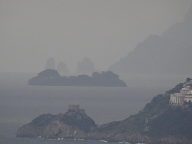 Rain along the Amalfi Coast