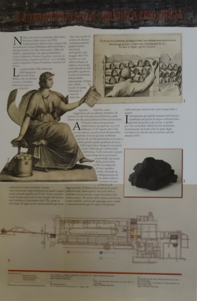 Papyri scrolls of Herculaneum