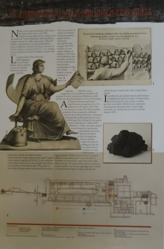 Papyri scrolls of Herculaneum