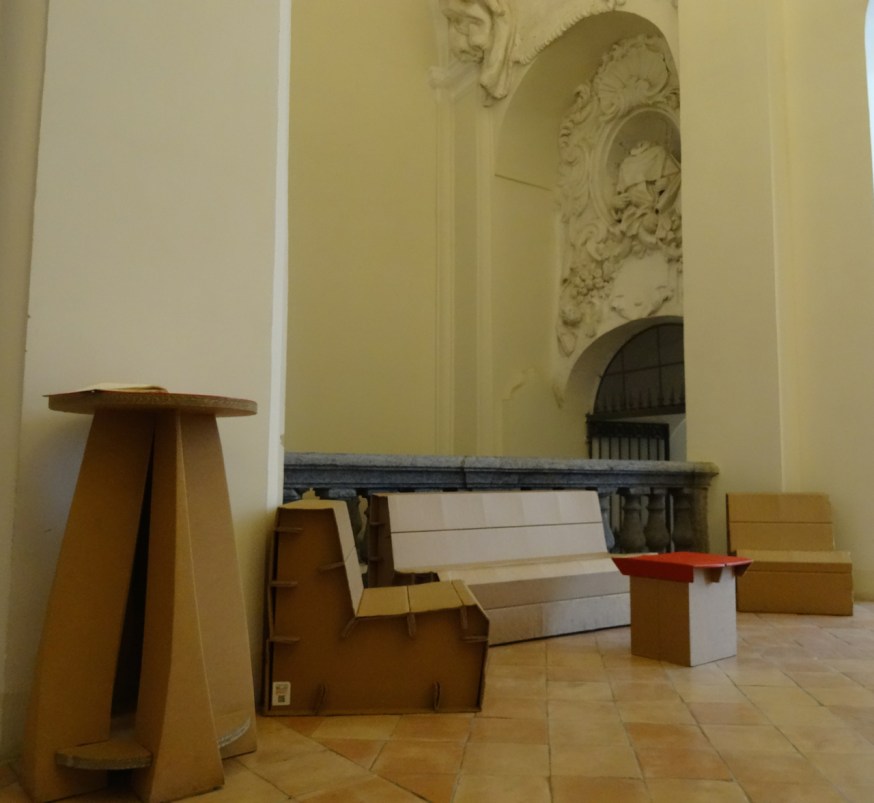 The cardboard furniture