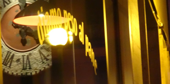 Reflections in a shop window