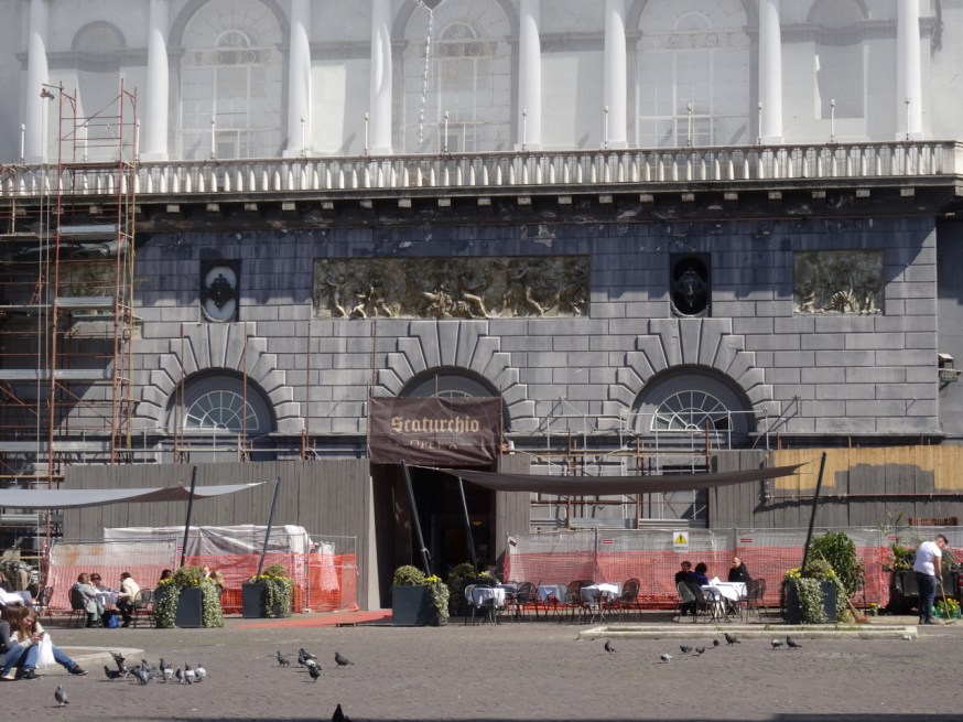 Teatro di San Carlo is uncovered a little