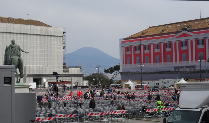 Vesuvius looking in at the Pope