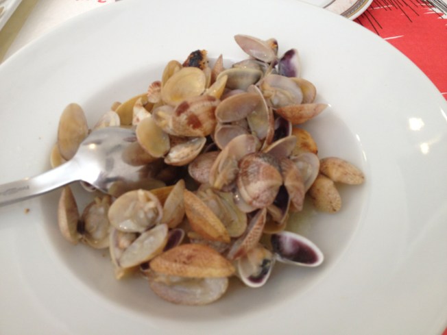 Telline for lunch the next day in Naples