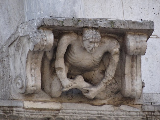 Restored detail on Benevento Cathedral