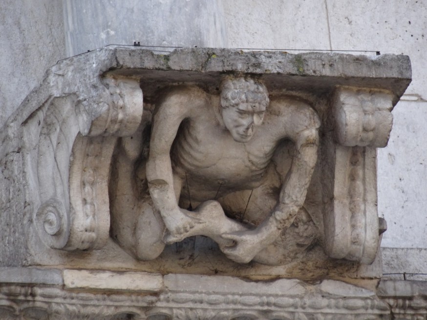 Restored detail on Benevento Cathedral