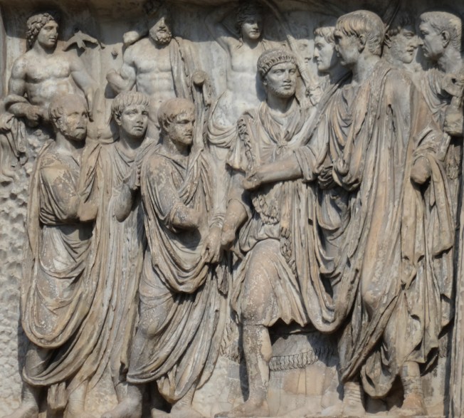 Detail from Trajan's Arch in Benevento