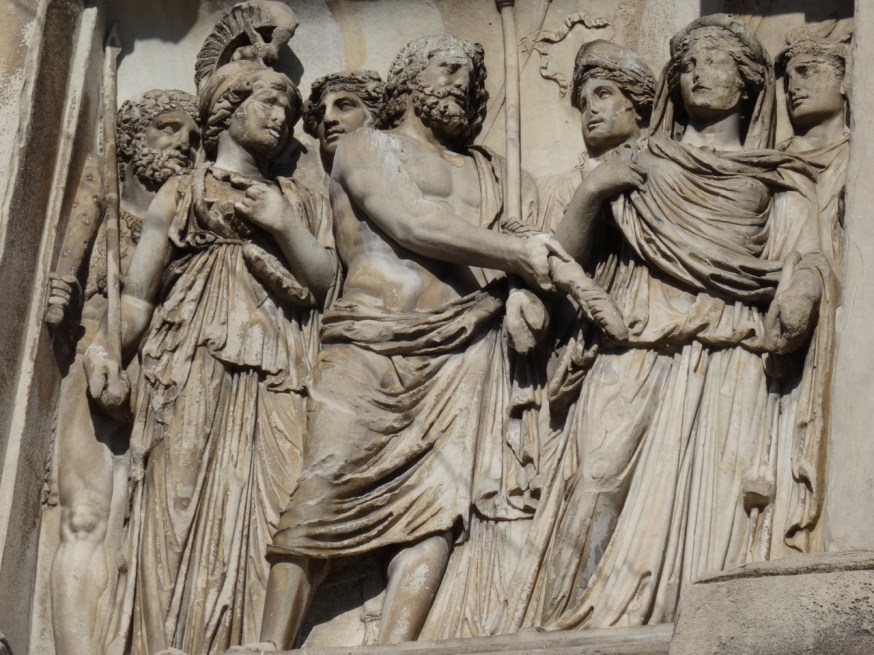 Detail from Trajan's Arch in Benevento