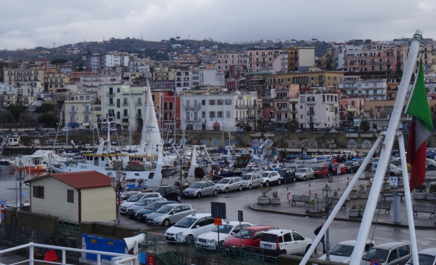 Busy ferry port of Pozzuoli
