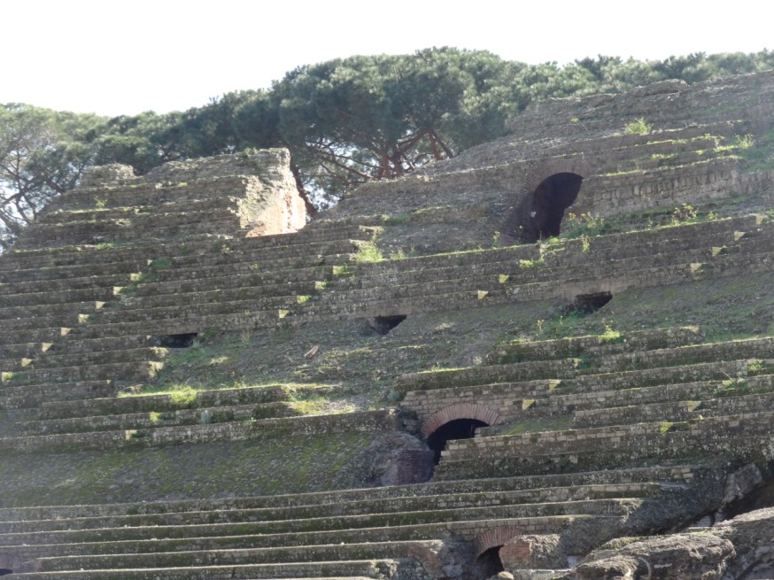 Seating for thousands in the Anfiteatro Flavio in Pozzuoli