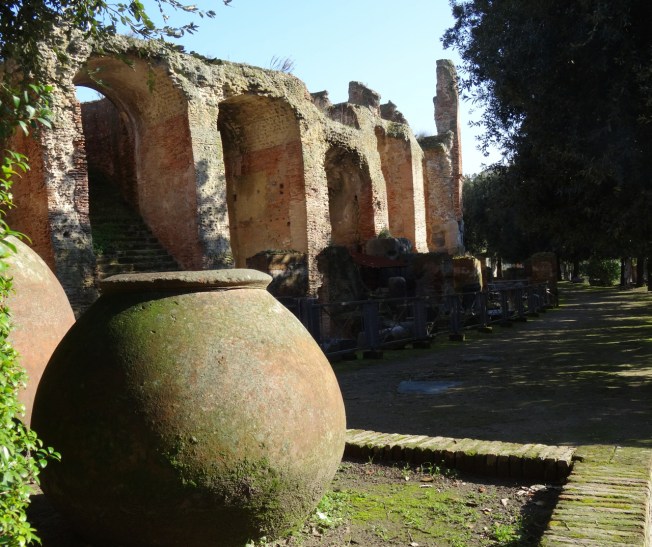 An outer edge of the Anfiteatro Flavio in Pozzuol