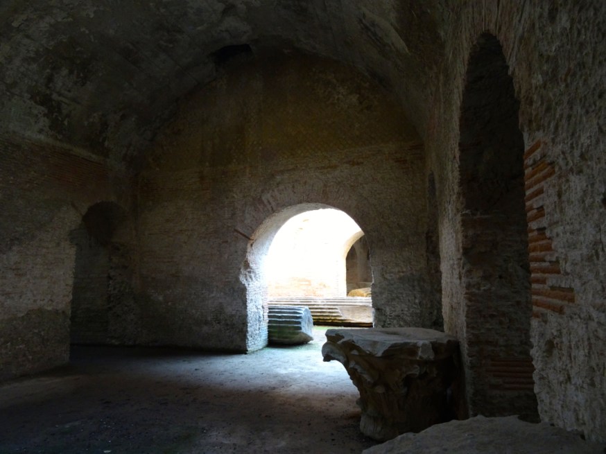 Space for gladiators and wild beasts in the Anfiteatro Flavio in Pozzuoli