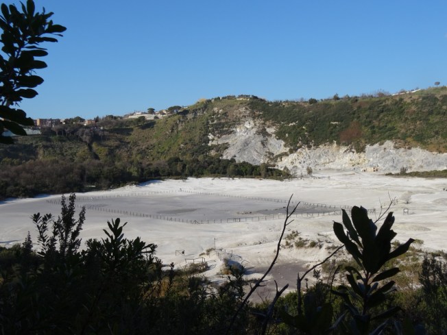 View of La Solfatara in Pozzuoli