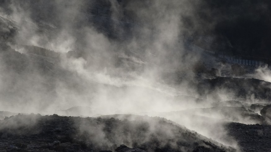 The Solfatara near Pozzuoli