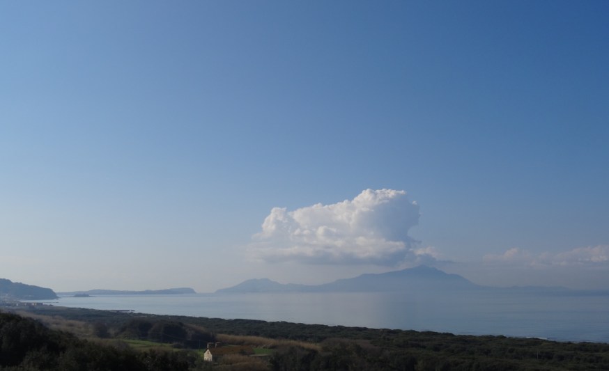 The blue of the view from Cuma