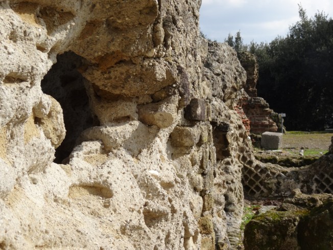 The ruins of the Temple of Jupiter at Cuma