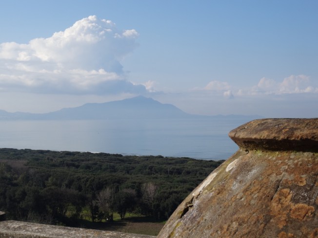 View from the terrace in Cuma