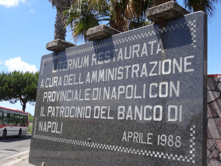 Sign by Lago di Patria