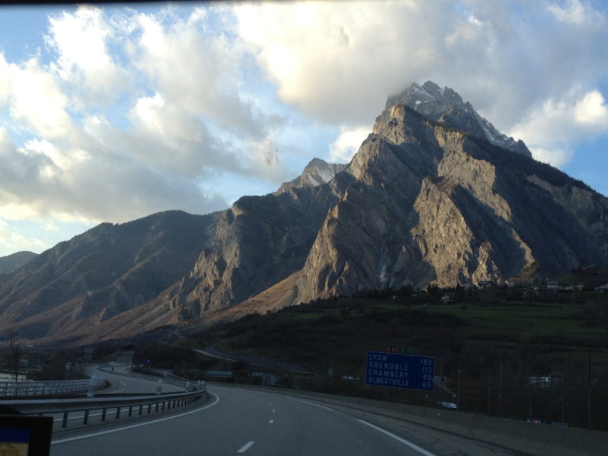 The Alps towards France