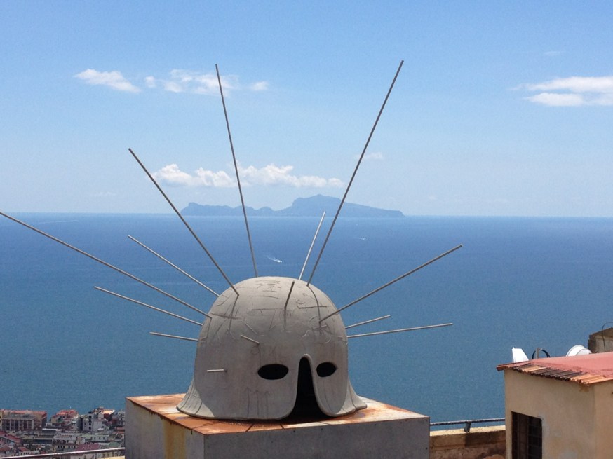 Mimmo Paladino's sculpture at Castel Sant'Elmo