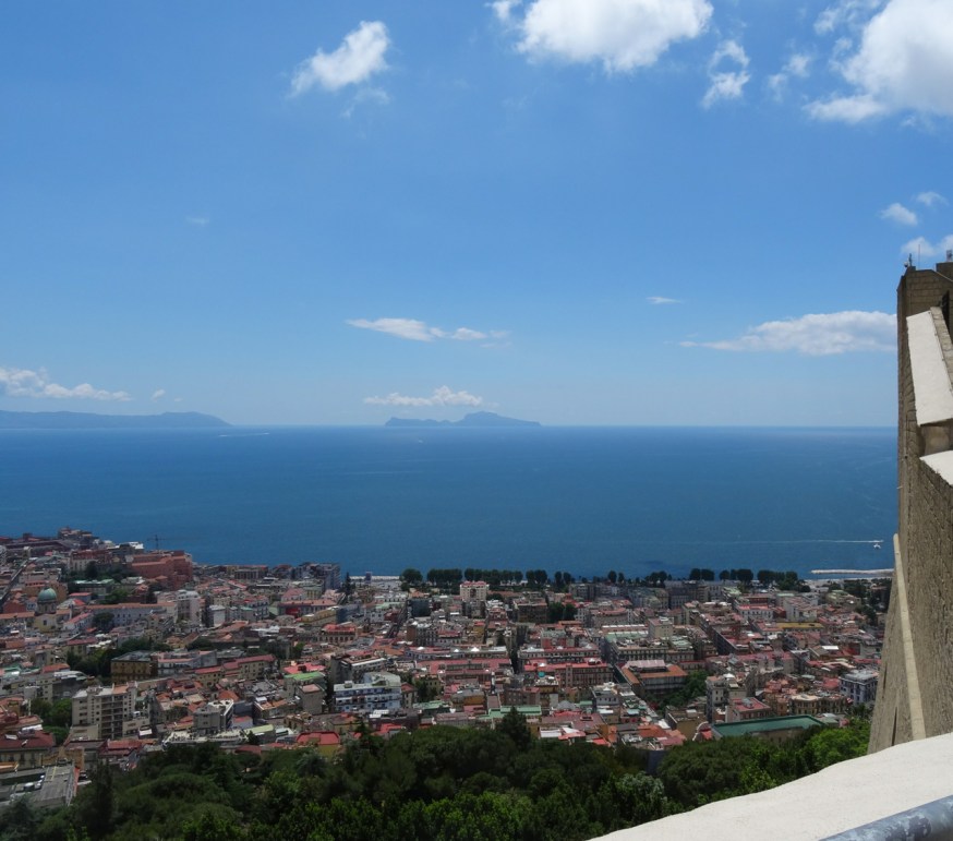 View to Capri from Castel Sant'Elmo