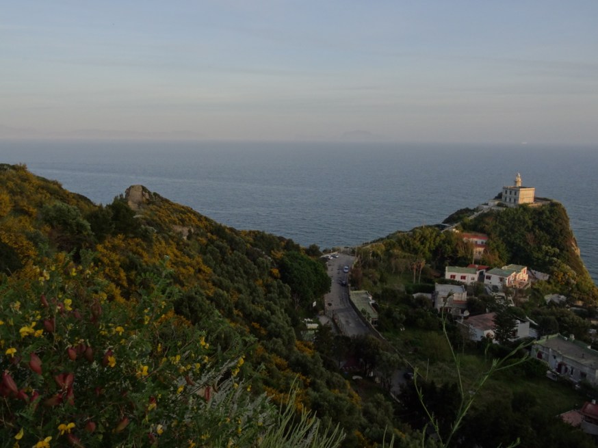 View from above the tunnel that leads to the lighthouse at Capo Miseno