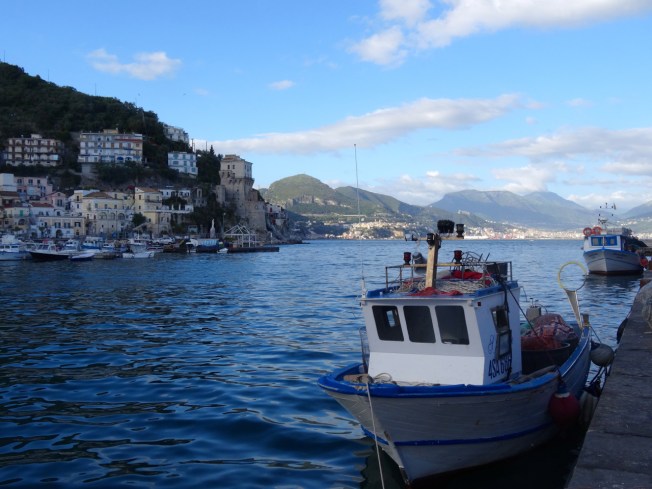 Evening in Cetara on the Amalfi Coast in Italy