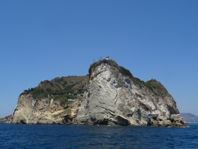 View of Capo Miseno as we headed out to Ischia