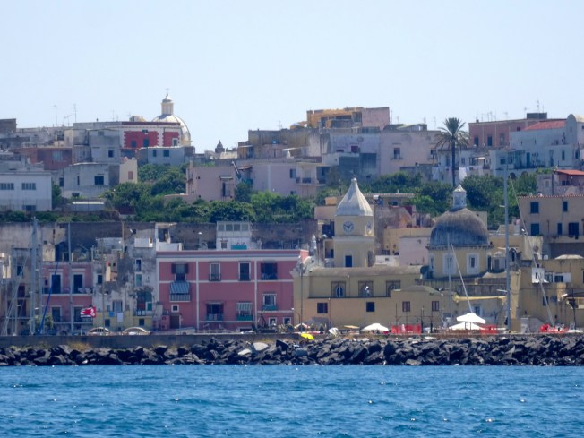 The pastel colours of Procida
