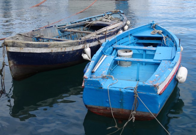 Boats in harbour on the Tyrrhenian Sea