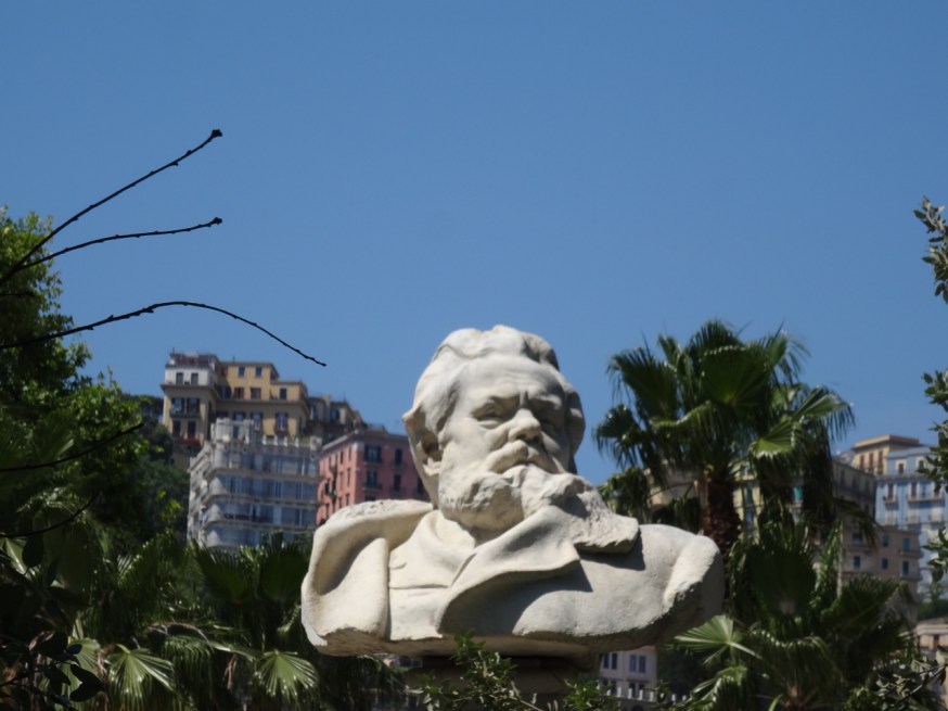 Giosuè Carducci (1835 - 1907) - bust in the Villa Comunale in Naples