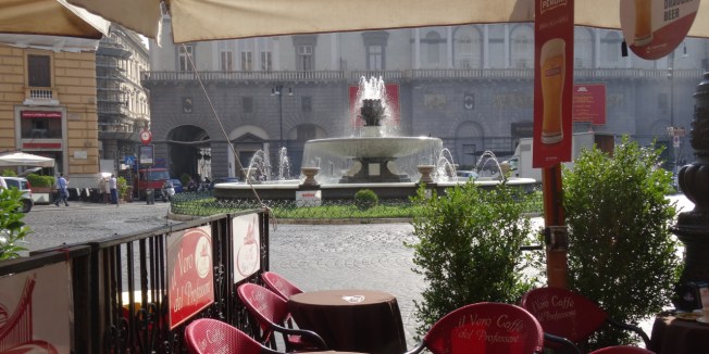 Cafe in Naples, Italy