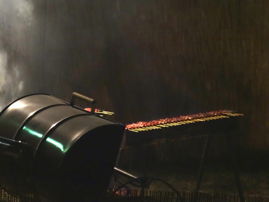 Local speciality 'arrosticini'