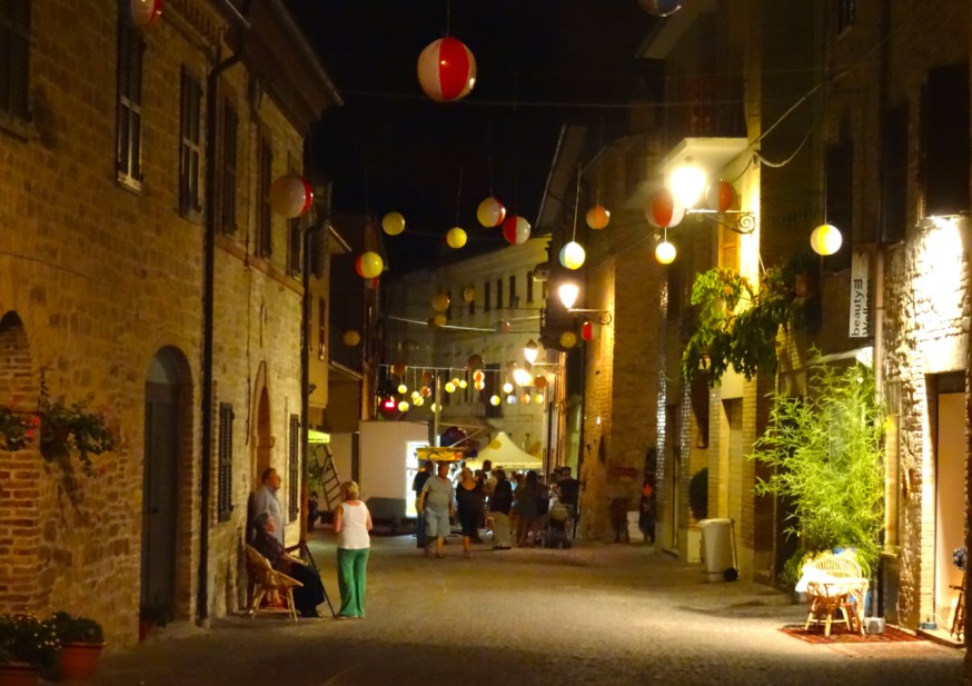 Midnight on night one of the festa in Montelparo