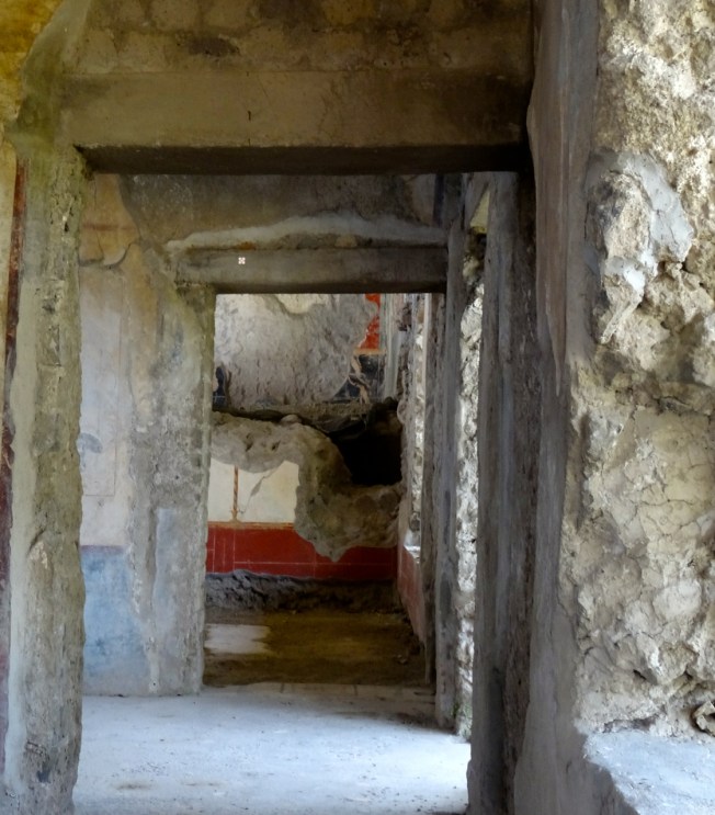 The old doorways of the Villa Arianna in Stabiae