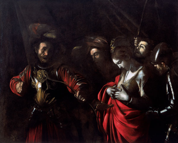 'Martyrdom of St Ursula' by Caravaggio 1610 in the Palazzo Zevallos Stigliano in Via Toledo, Naples, Italy