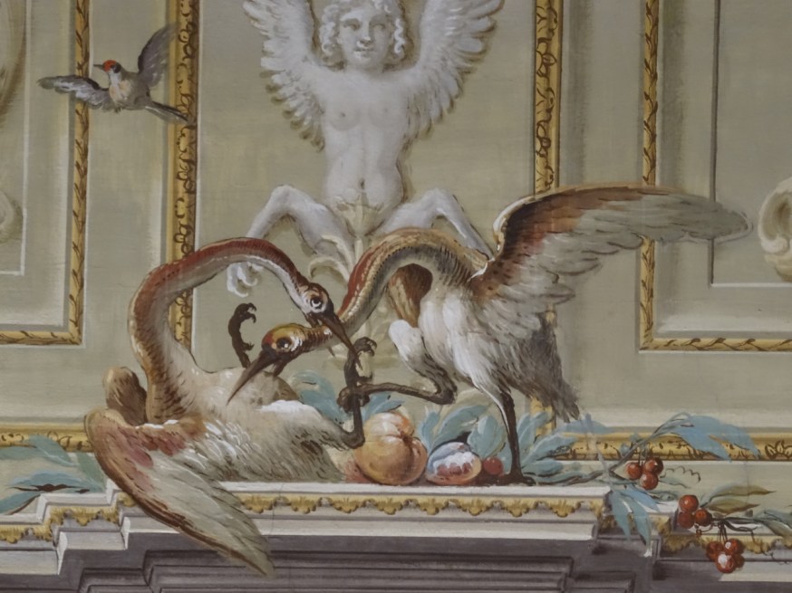 Detail from a ceiling in the Royal Palace of Caserta