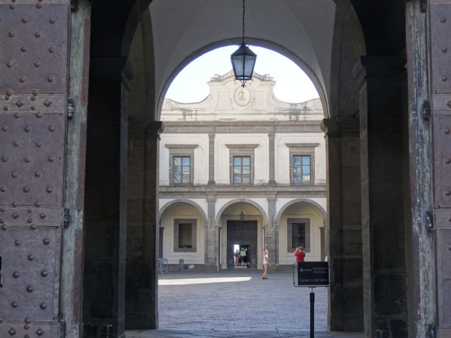 Outside the Certosa di San Martino in Naples, Italy
